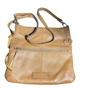 Lucky Brand Tan Leather Crossbody Bag